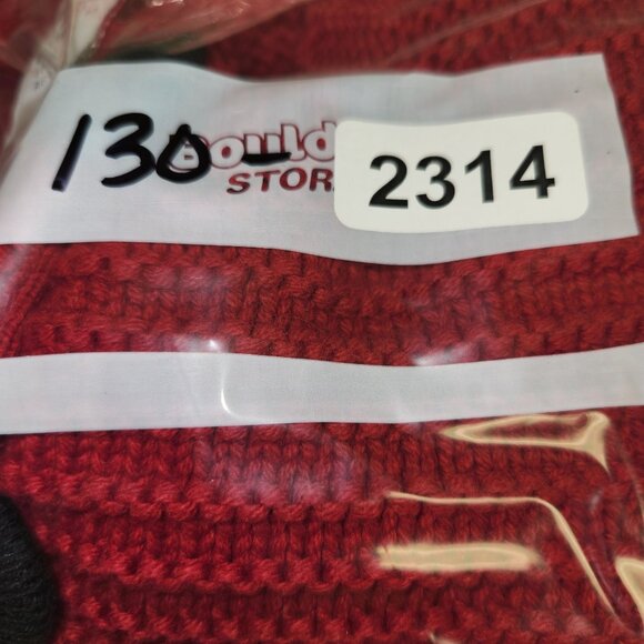 Tahari Girls 5/6 Red Heavy Cable Chuncky Knit Long Sleeve Sweater 2314 - Picture 6 of 6